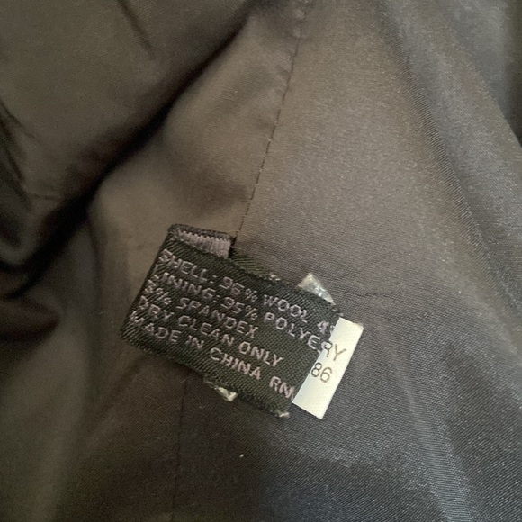 Express Wool Blazer Jacket Charcoal Women’s Size 4 - Picture 15 of 15